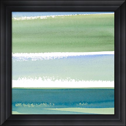 Framed Morning Pasture Square II Print