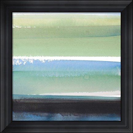 Framed Morning Pasture Square III Print