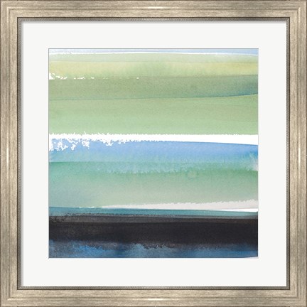 Framed Morning Pasture Square III Print