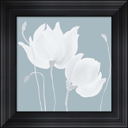 Framed White Floral Sway Print