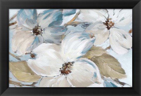 Framed Neutral Silently Bloom II Print