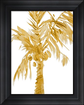 Framed Gold Palms I Print