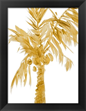 Framed Gold Palms I Print