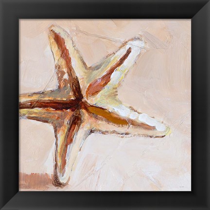 Framed Copper Starfish Print