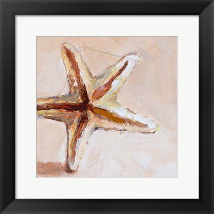 Framed Copper Starfish Print