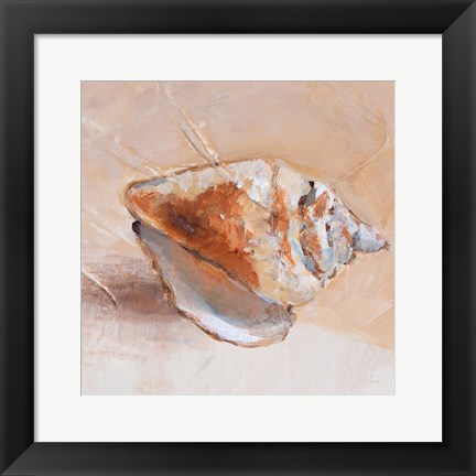 Framed Copper Sea Shell Print