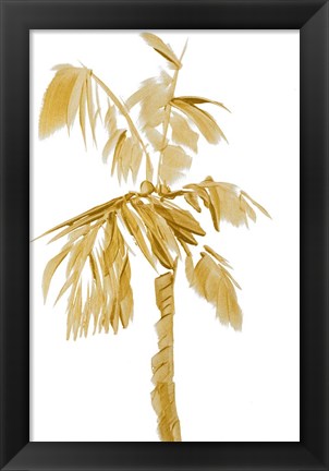 Framed Gold Palms IV Print