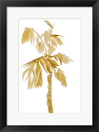 Framed Gold Palms IV Print