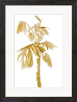 Framed Gold Palms IV Print