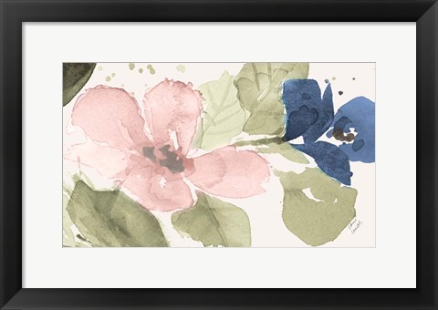 Framed Watercolor Blooms II Print