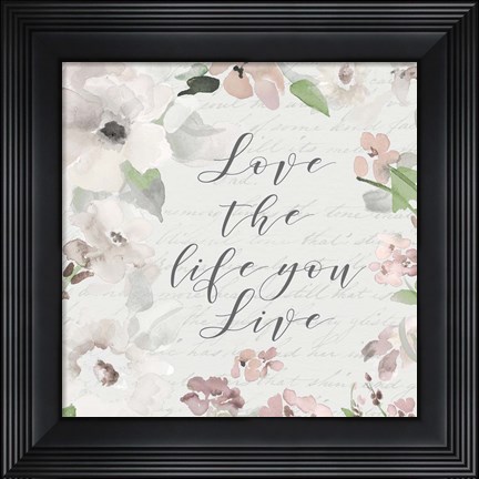 Framed Love Life Print