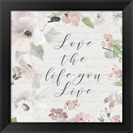 Framed Love Life Print
