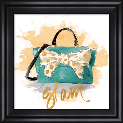 Framed Glam Purse Print