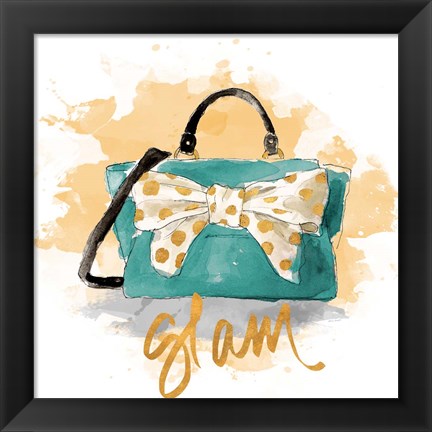 Framed Glam Purse Print