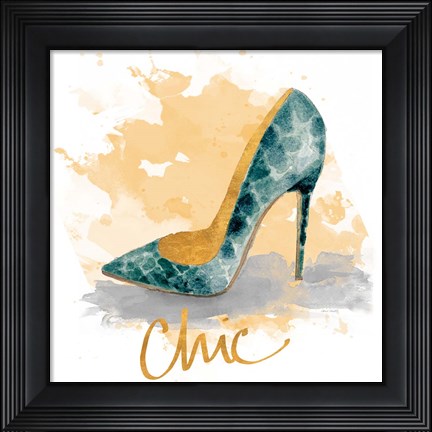 Framed Chic Shoes Print