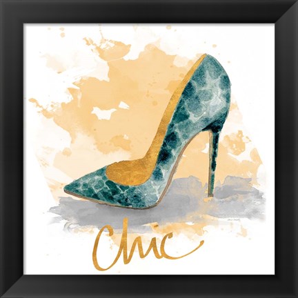 Framed Chic Shoes Print