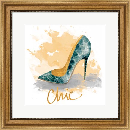 Framed Chic Shoes Print