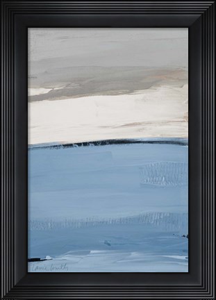 Framed Blue Flatlands I Print