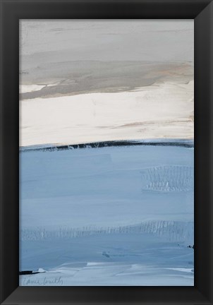 Framed Blue Flatlands I Print