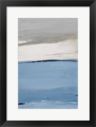 Framed Blue Flatlands I Print