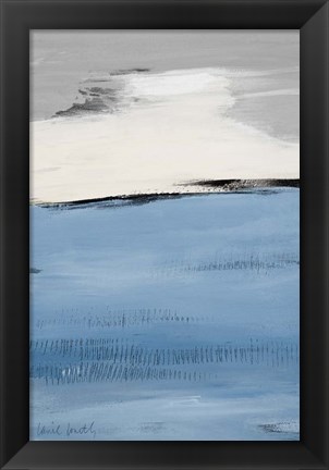 Framed Blue Flatlands II Print