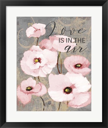 Framed Kindle&#39;s Blush Poppies I Print