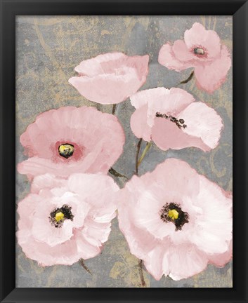 Framed Kindle&#39;s Blush Poppies II Print