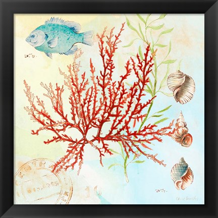 Framed Deep Sea Coral I Print