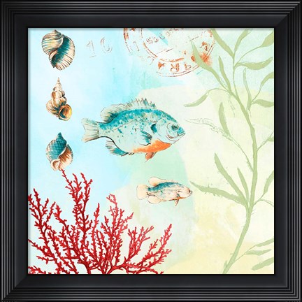 Framed Deep Sea Coral II Print