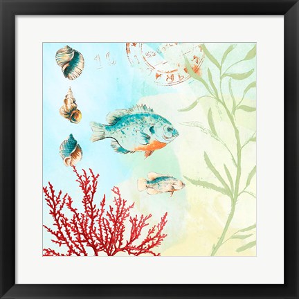 Framed Deep Sea Coral II Print