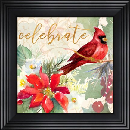 Framed Holiday Wishes I Print