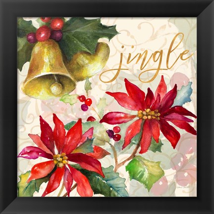 Framed Holiday Wishes III Print