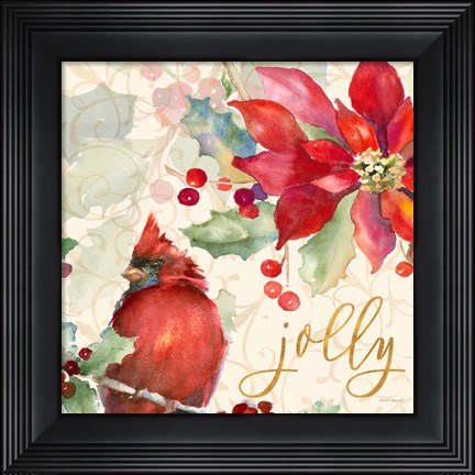 Framed Holiday Wishes II Print