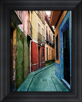 Framed Old Granada Vertical Print