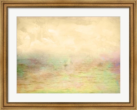 Framed Misty Ocean I Print