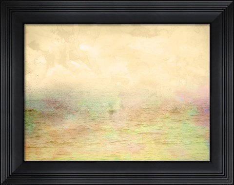 Framed Misty Ocean I Print