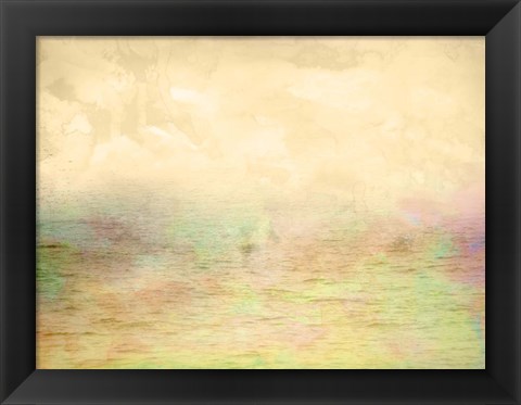 Framed Misty Ocean I Print