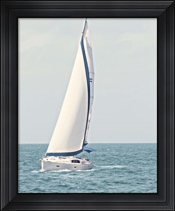 Framed Sailboat in the Ocean Print
