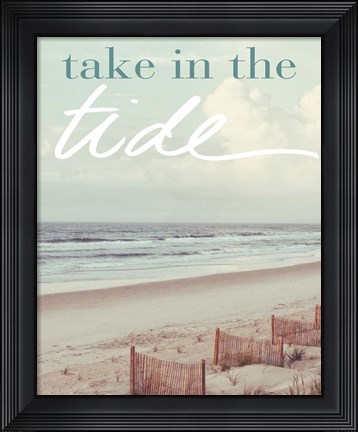Framed Take in the Tide Print