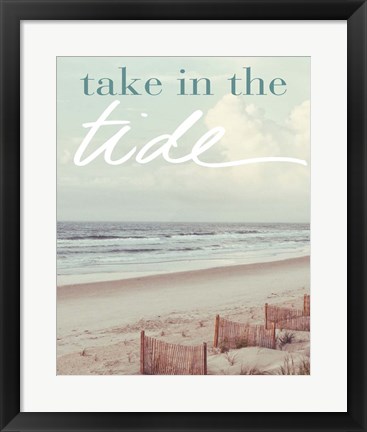 Framed Take in the Tide Print