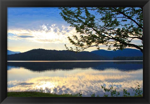 Framed Serene Sunset View Print