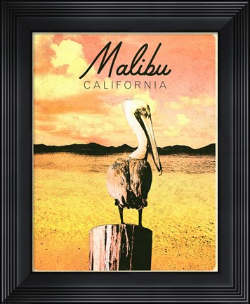 Framed Malibu, California Print