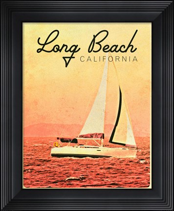 Framed Long Beach, California Print