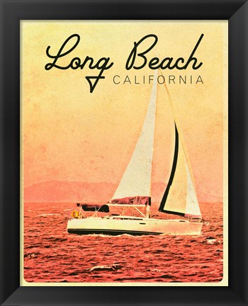 Framed Long Beach, California Print