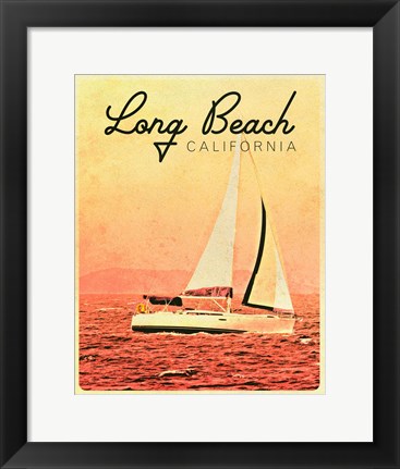 Framed Long Beach, California Print