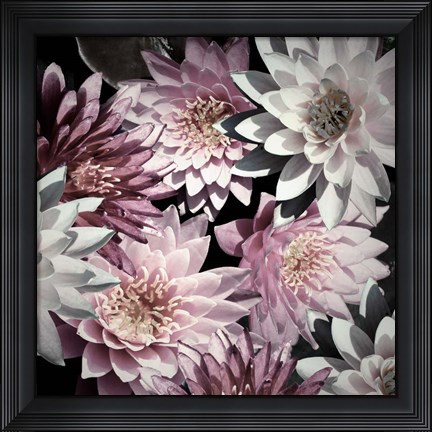 Framed Plum Florals Print