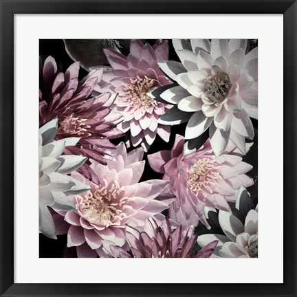 Framed Plum Florals Print