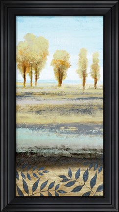 Framed Tree line I Print