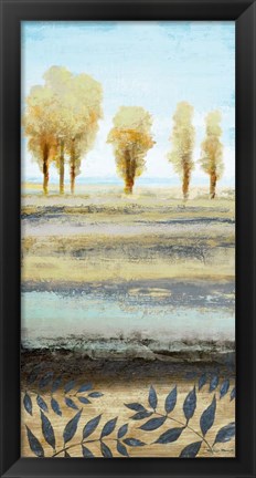 Framed Tree line I Print