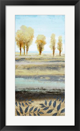 Framed Tree line I Print